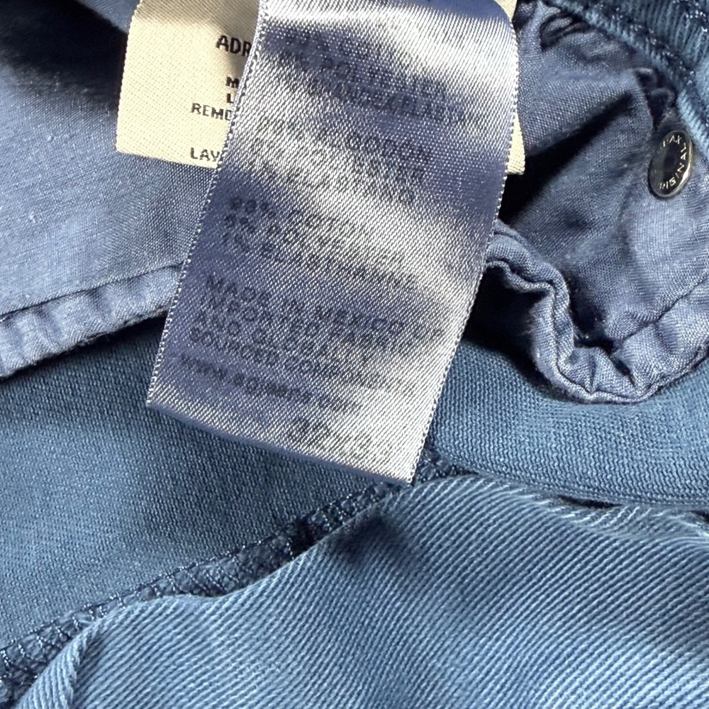 AG Everett Slim Straight Pants Mens 32x33 Blue Sateen Stretch Casual - Picture 3 of 8